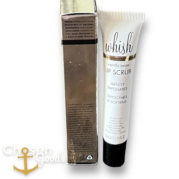 Whish Lip Scrub Vanilla Bean 22ml .75 Oz NEW - Picture 3 of 10